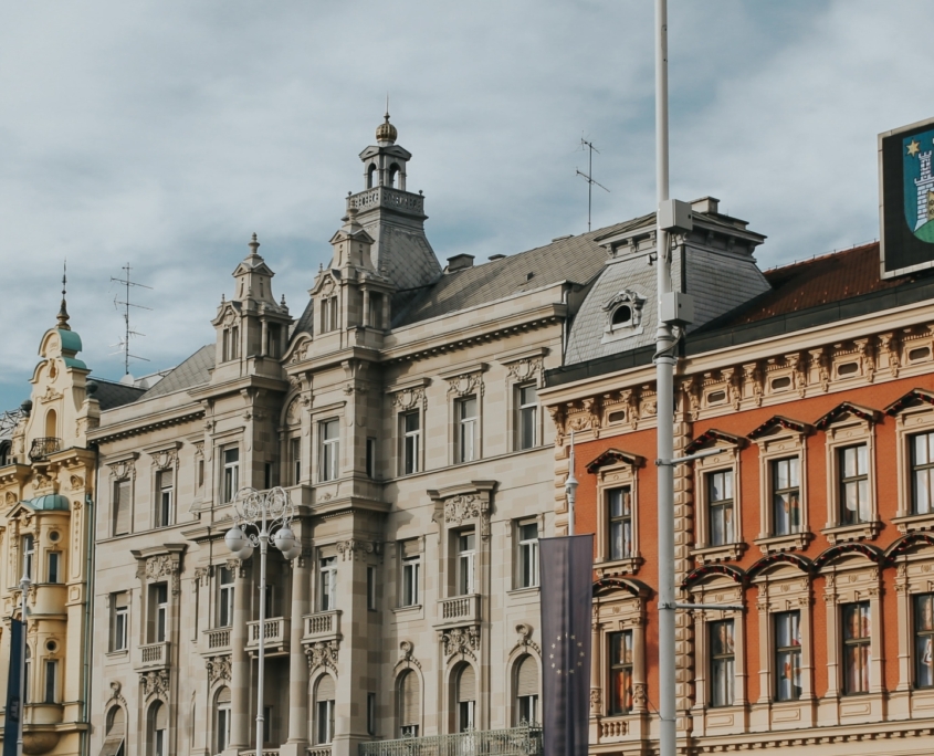 Heritage buildings in the city of Zagreb, Croatia