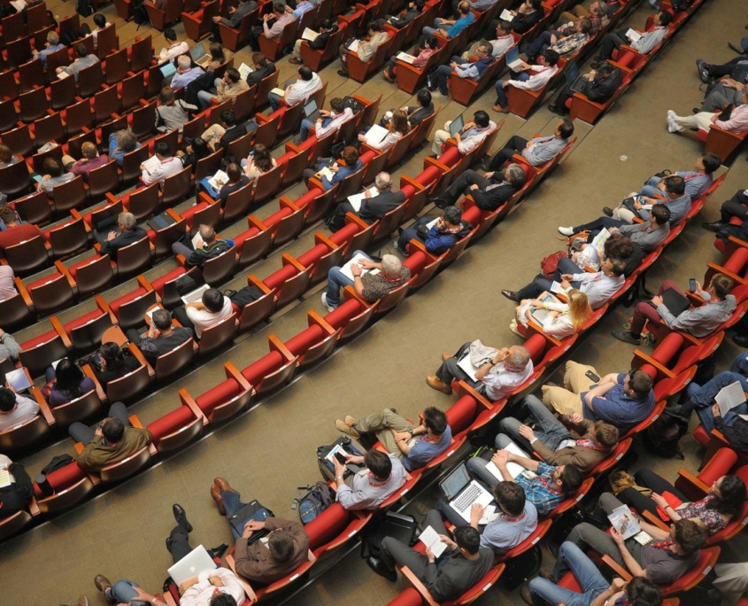 Audience in a conference