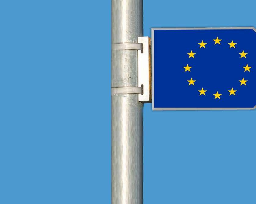 Europe flag sign