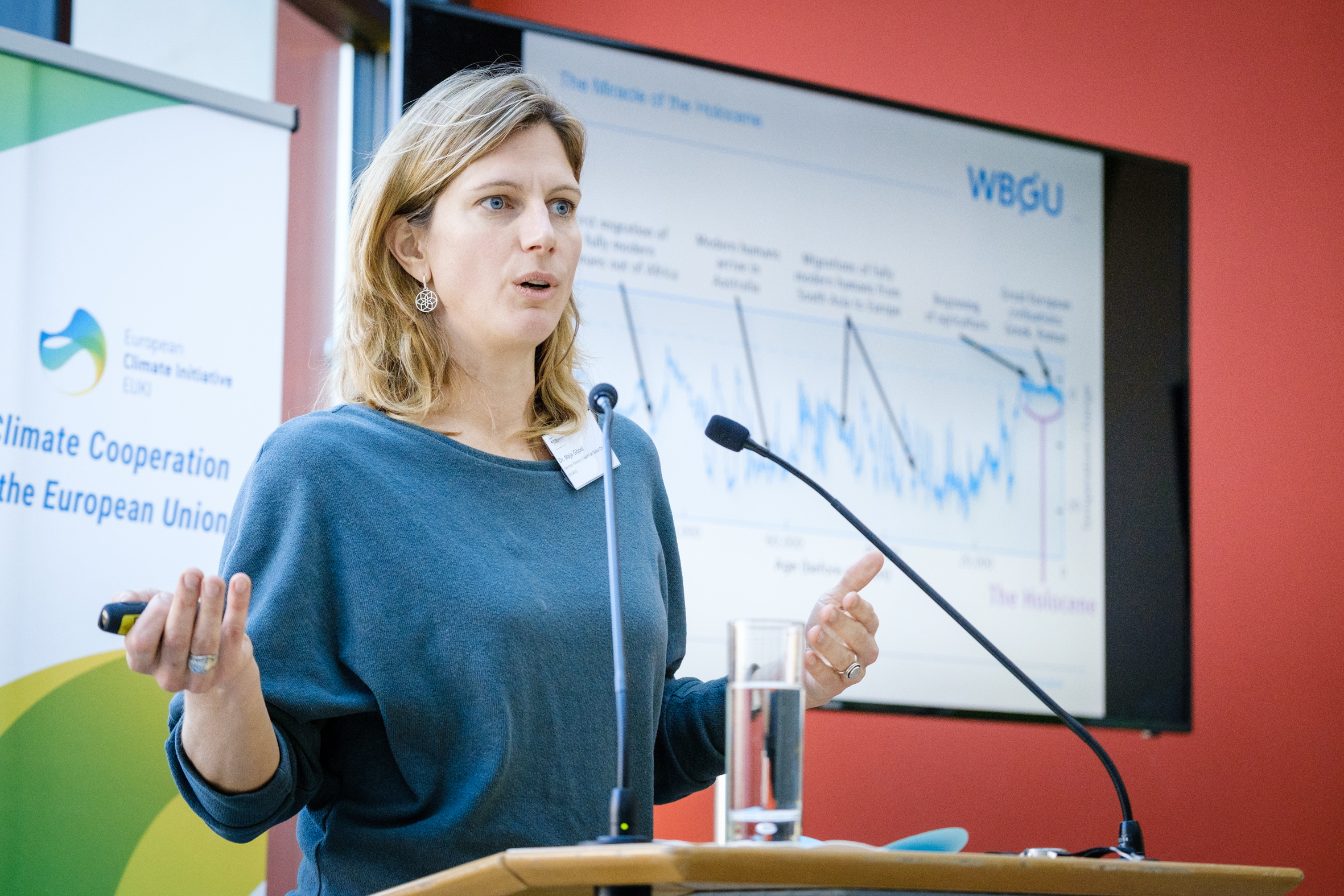 Transformation Researcher Maja Göpel at the second EUKI-Networking Conference 2018 in Berlin, © André Wagenzik/BMU